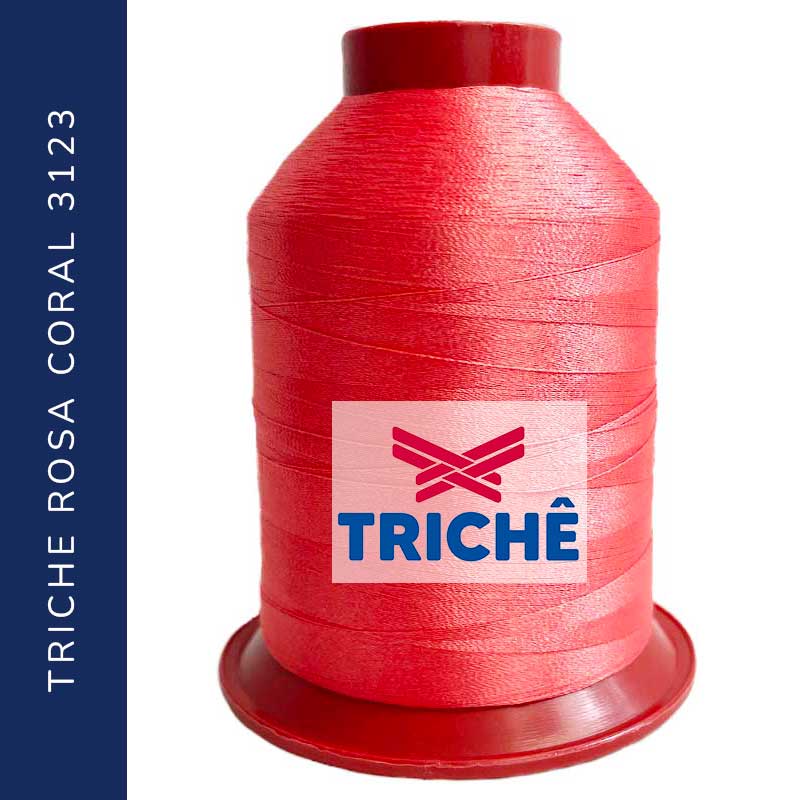 Hilo Triche Bordado - Rosa Coral 3123